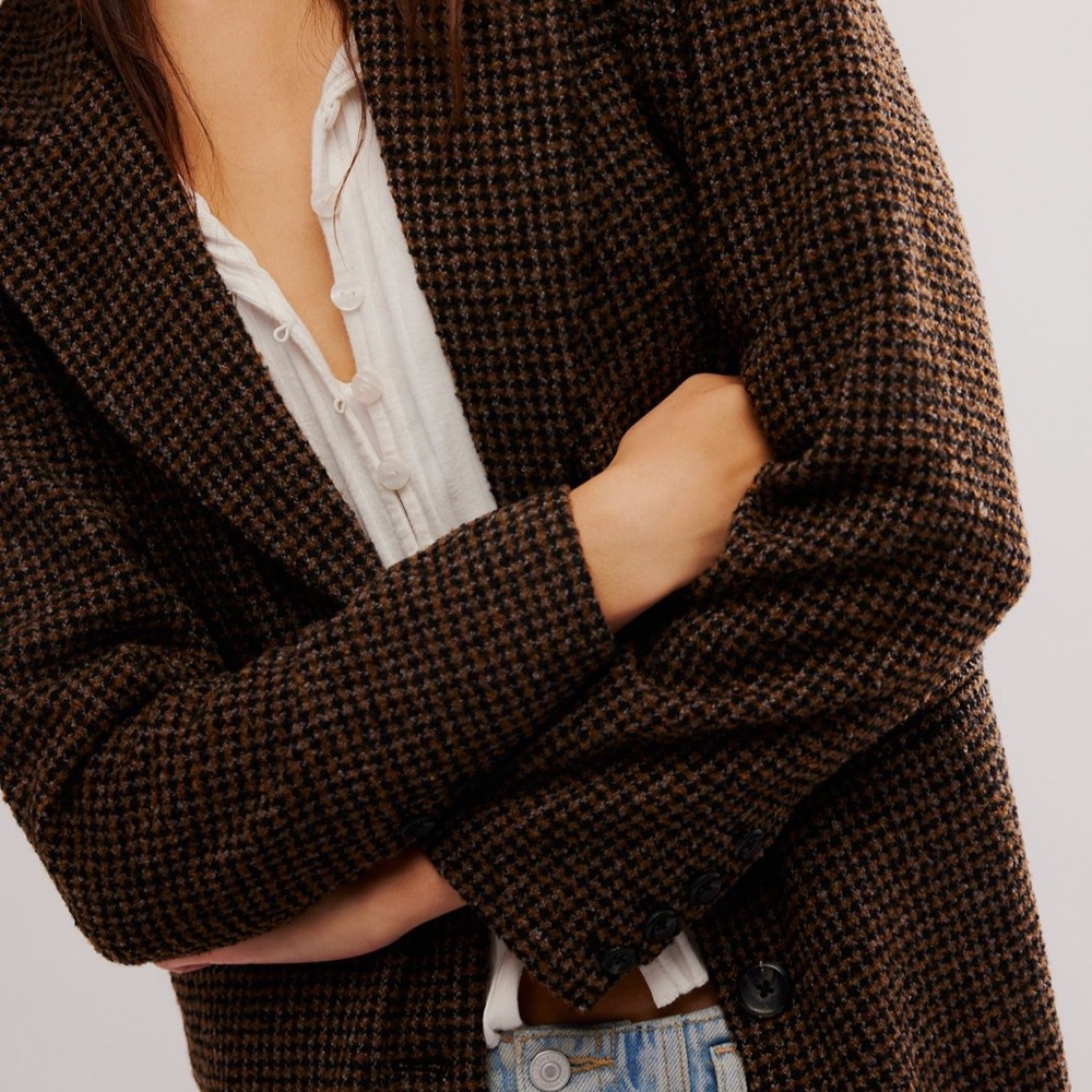 Free People Hailey Tweed Duster NWT - Picture 4 of 5